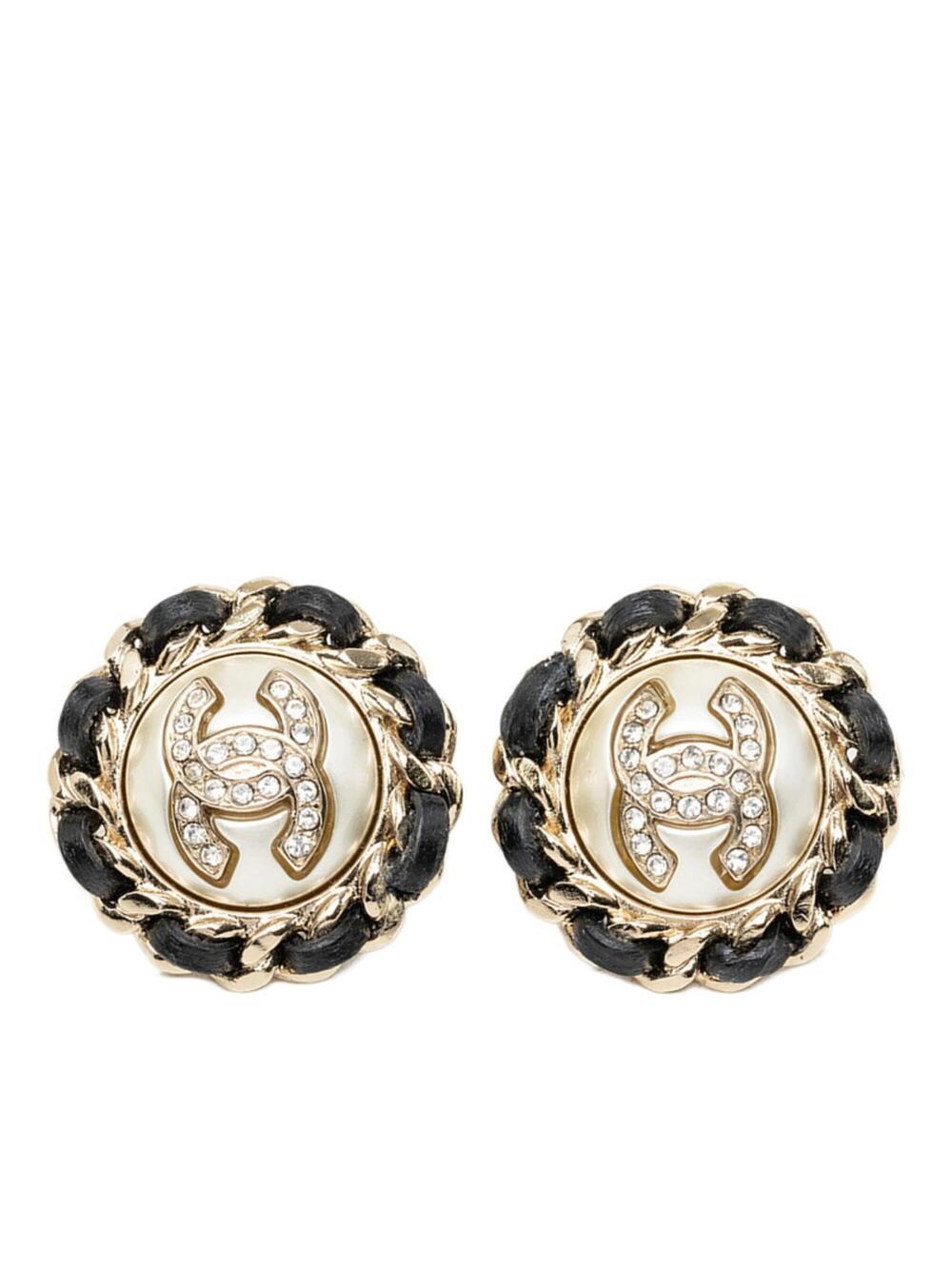 Chanel Cc Logo Clip-On Earrings Metal #357735C83B